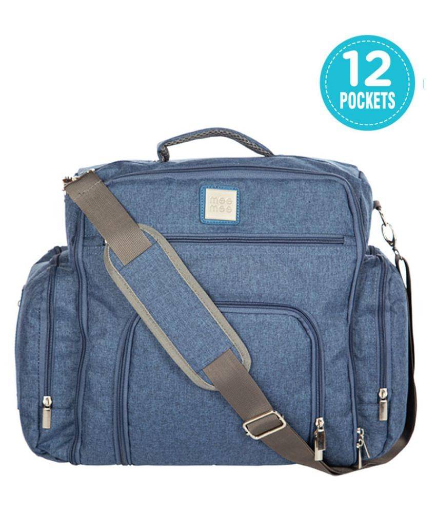     			Mee Mee Blue Polyester Diaper Bag ( 40 cm