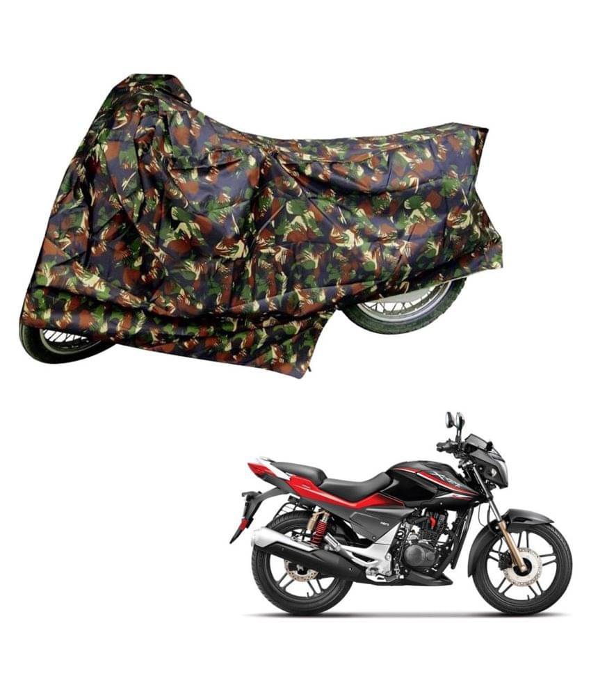     			AutoRetail Dust Proof Two Wheeler Polyster Cover for Hero Xtreme Sports (Mirror Pocket, Jungle Color)