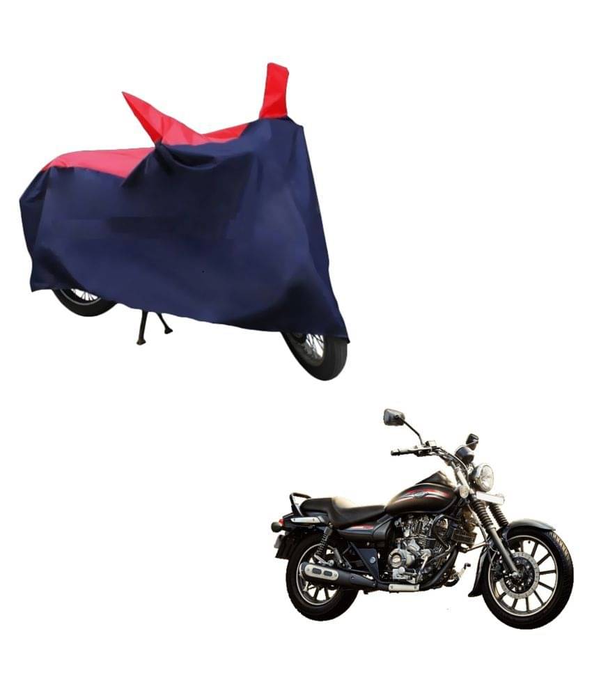    			AutoRetail Dust Proof Two Wheeler Polyster Cover for Bajaj Avenger Street 150 DTS-I (Mirror Pocket, Red and Blue Color)