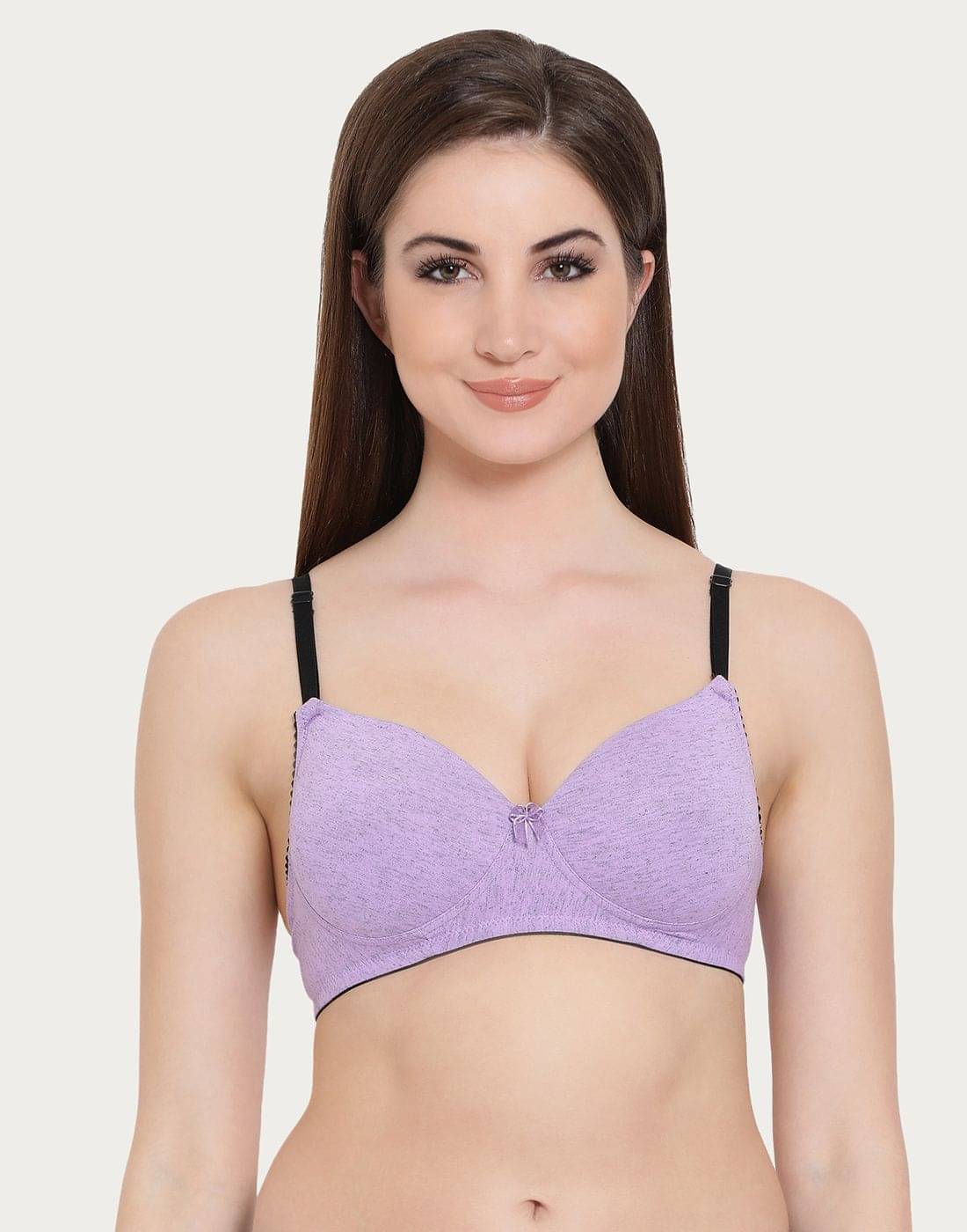     			Clovia Poly Cotton Push Up Bra - Peach