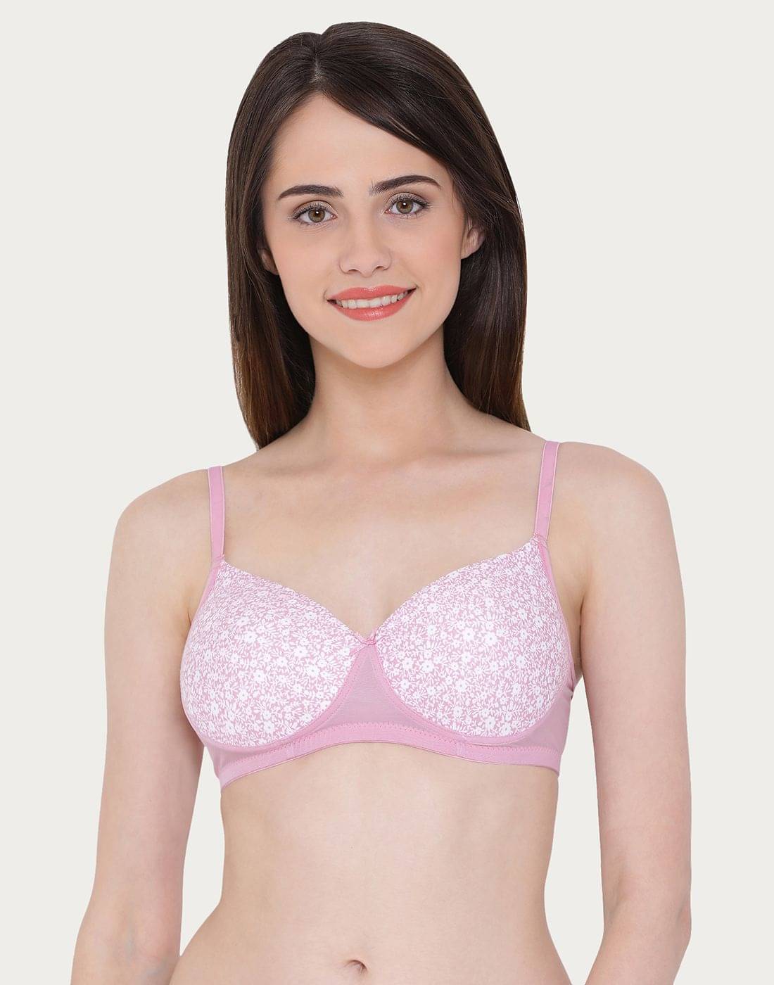Clovia Polyamide Lightly Padded Women's Plunge Bra ( Pink ) Clovia Polyamide Lightly Padded Women's Plunge Bra ( Pink )