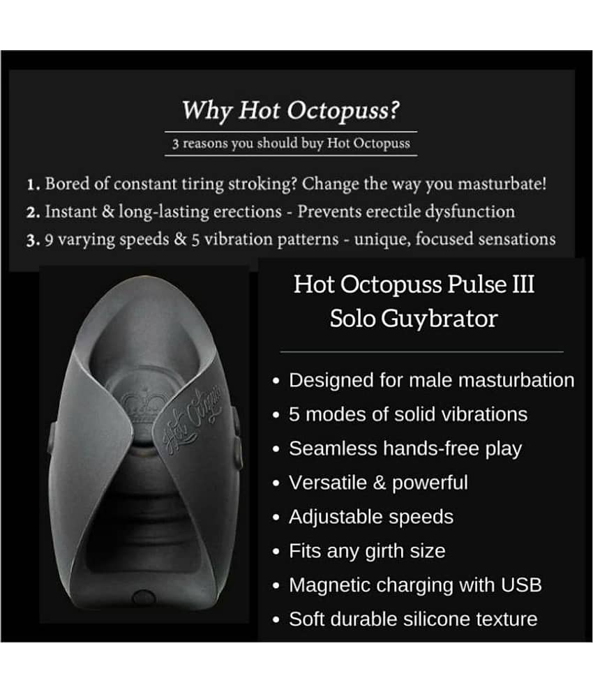 Hot Octopuss Pulse III Solo Pleasure Masturbator Stroker Vibrator For Men Imported From United Kingdom Hot Octopuss Pulse III Solo Pleasure Masturbator Stroker Vibrator For Men Imported From United Kingdom
