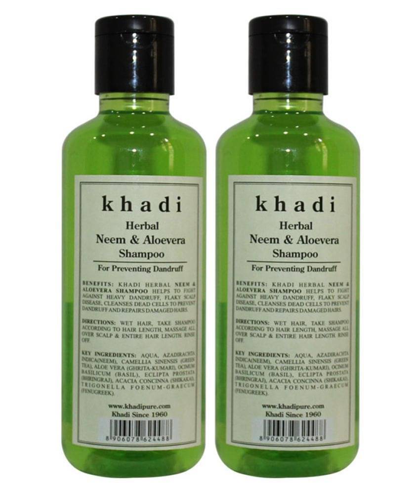     			Khadi Herbal Neem & Aloevera Shampoo 420 mL Pack of 2