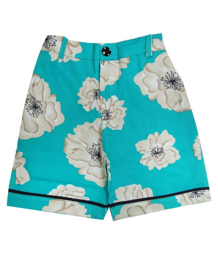 Zadmus Pack of 1 Girls Cotton Hot Pants ( Green ) - Shorts | Buy online on ZillyBuy