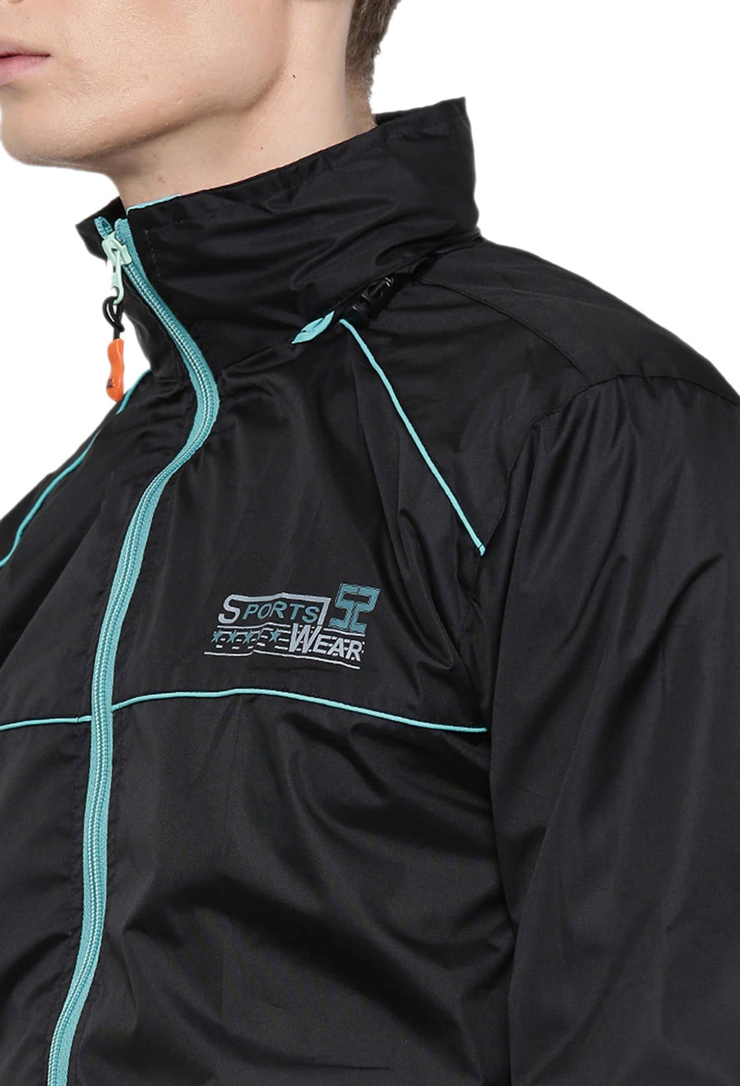 SPORTS 52 WEAR Black Rain Jacket