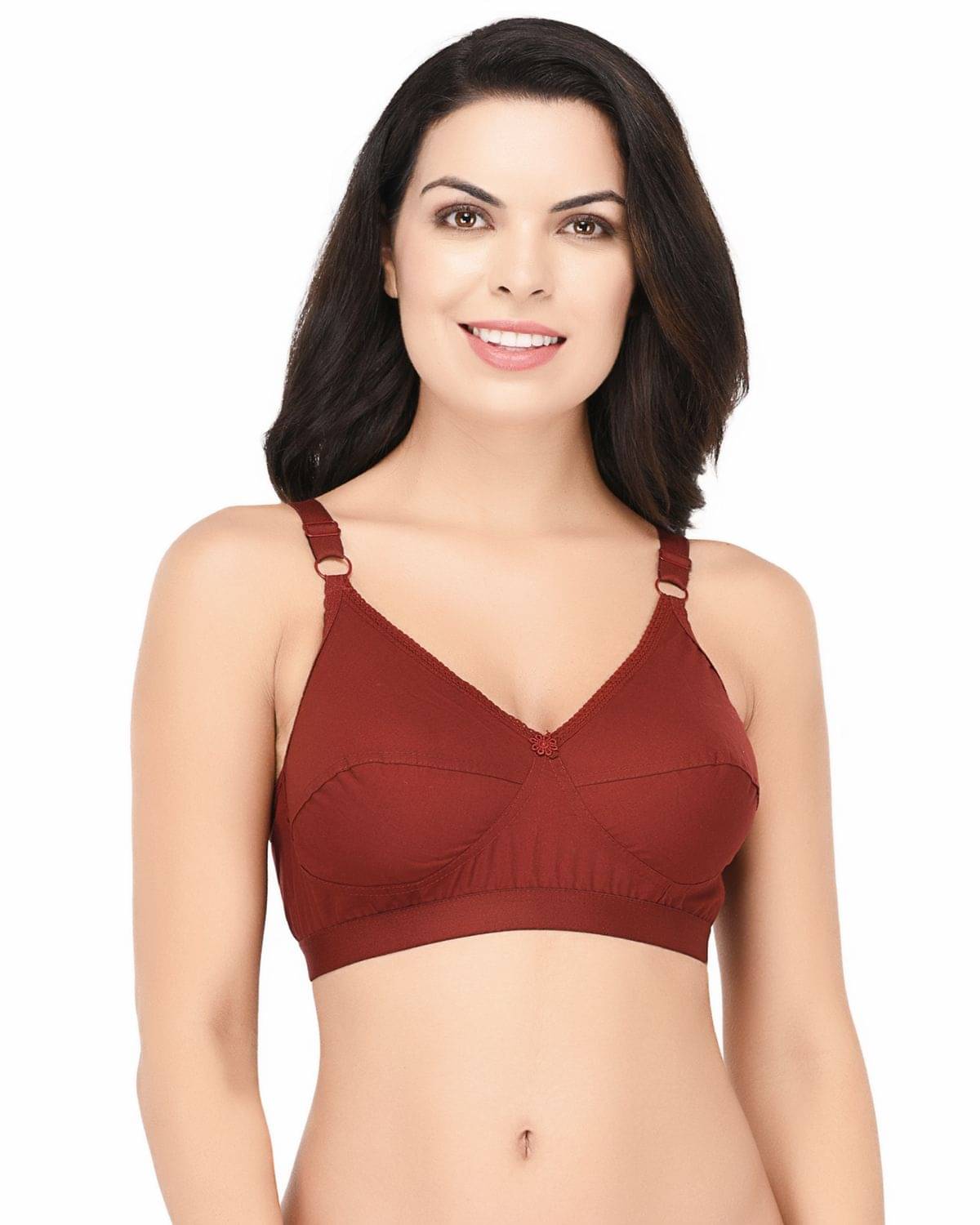 Elina Cotton Non Padded Women's Teenage Bra ( Maroon ) Elina Cotton Non Padded Women's Teenage Bra ( Maroon )