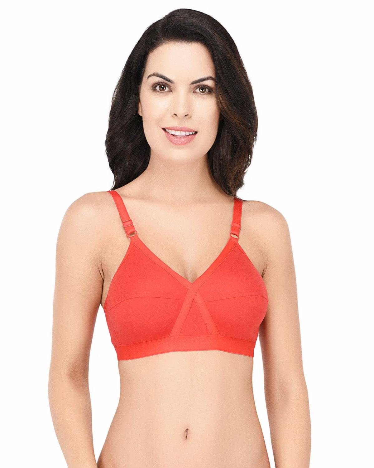     			Elina Cotton Teenage Bra - Red