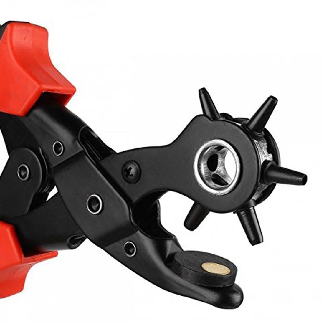     			Verceys Leather Hole Punch Set for Belts, Watch Bands, Straps, Dog Collars, Saddles, Shoes, Fabric, DIY Home or Craft Projects. Super Heavy Duty Rotary Puncher, Eyelet Pliers, Multi Hole Sizes Maker Tool