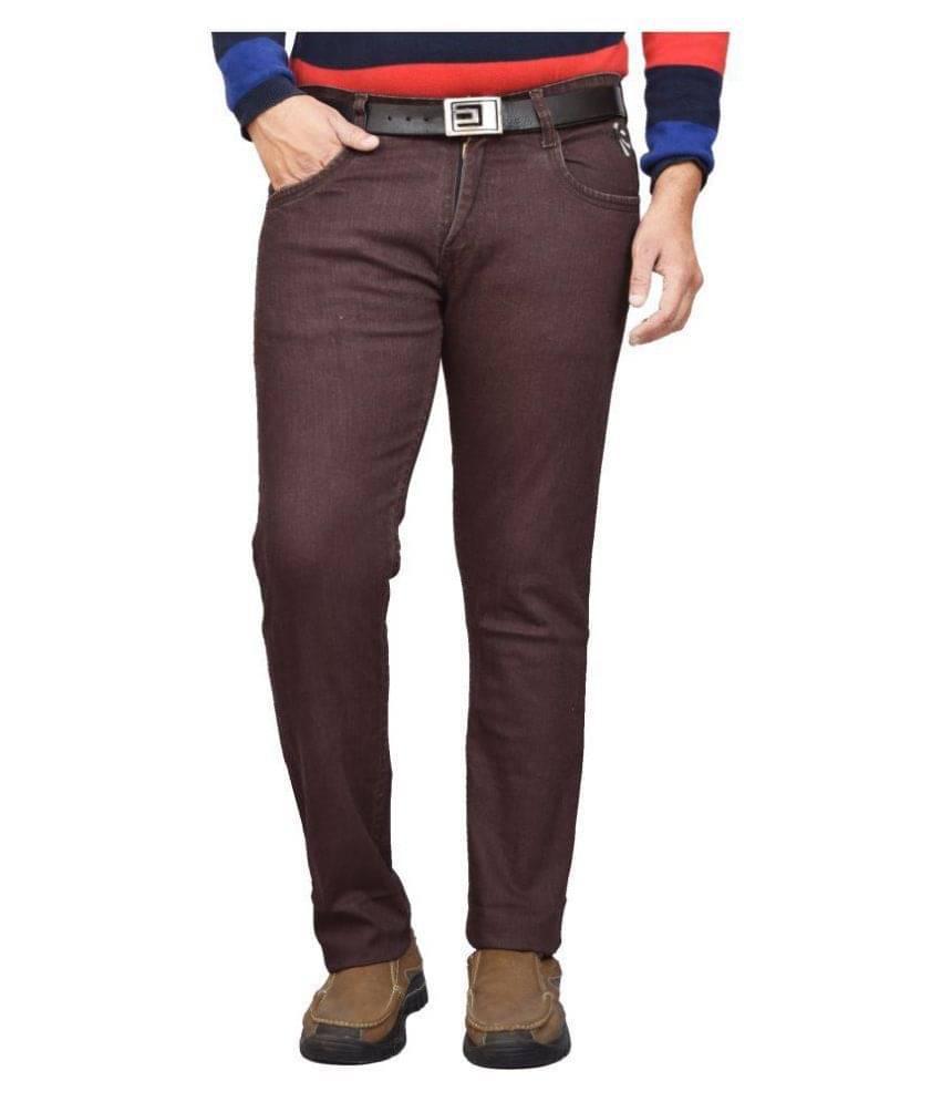 British Terminal Maroon Slim Jeans     			British Terminal Maroon Slim Jeans