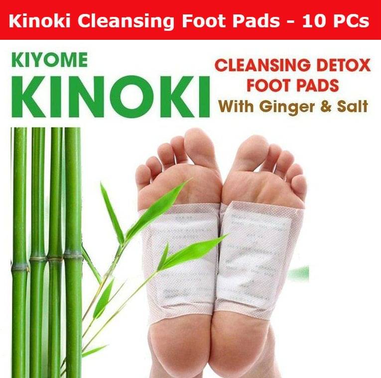    			ACP Kinoki Cleansing Detox Foot Pads - Set Of 10 (Free Size, White) Cleansing foot treatment