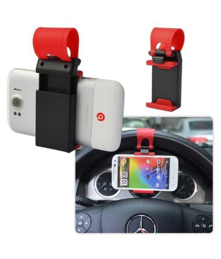     			Sheeshaa Totu Universal Car Steering Wheel Cell Phone Socket Holder Clip Car Bike Mount Stand Flexible Phone Iphone Gps Holder