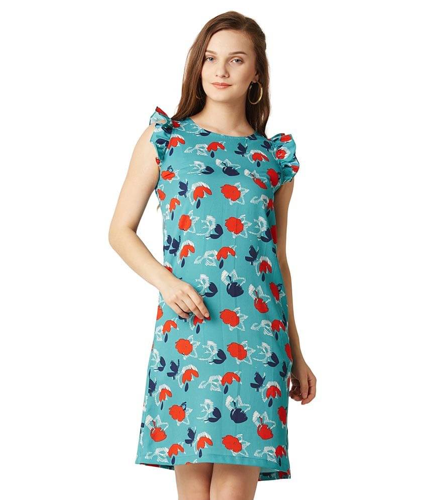 Miss Chase Women Crepe Shift Dress ( Multi Color ) Miss Chase Women Crepe Shift Dress ( Multi Color )
