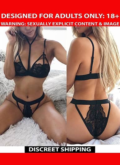 Women Charm Sexy Sissy Lingerie Lace Babydoll G-String Thong Underwear  Nightwear