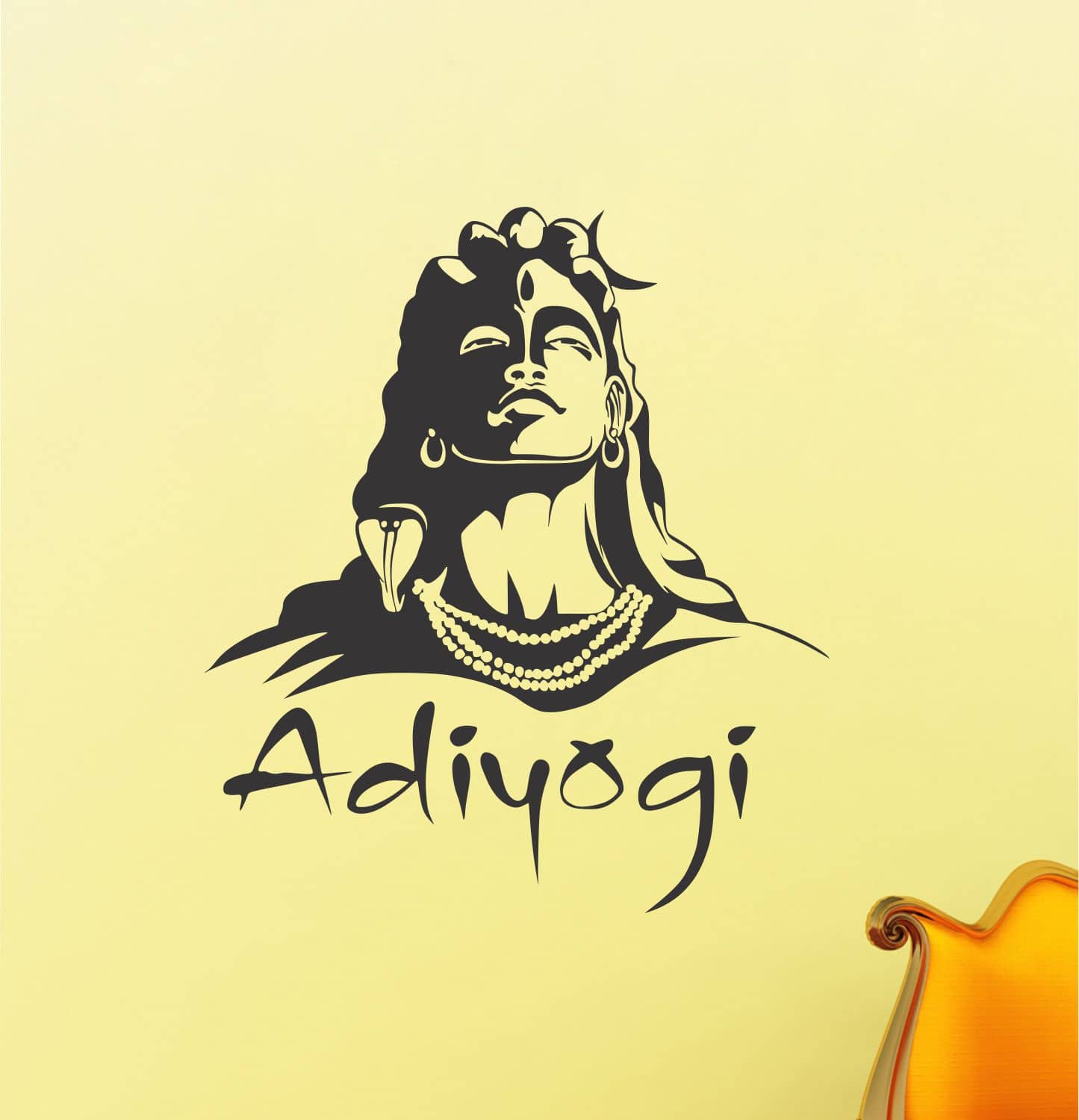 Decor Villa Shiva Religious & Inspirational Sticker ( 66 x 58 cms )