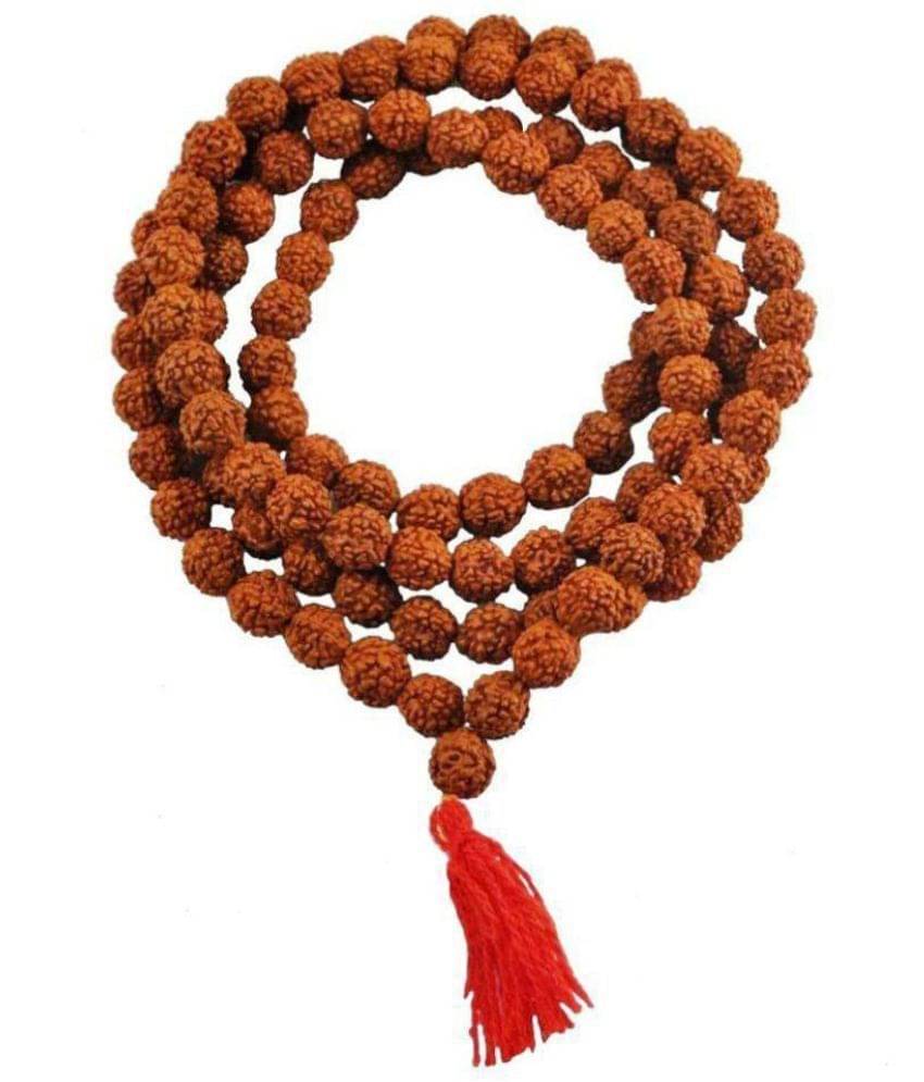 Panchmukhi Nepali Rudraksha Mala with 8mm 108 Beads - Pack of 1 Panchmukhi Nepali Rudraksha Mala with 8mm 108 Beads - Pack of 1