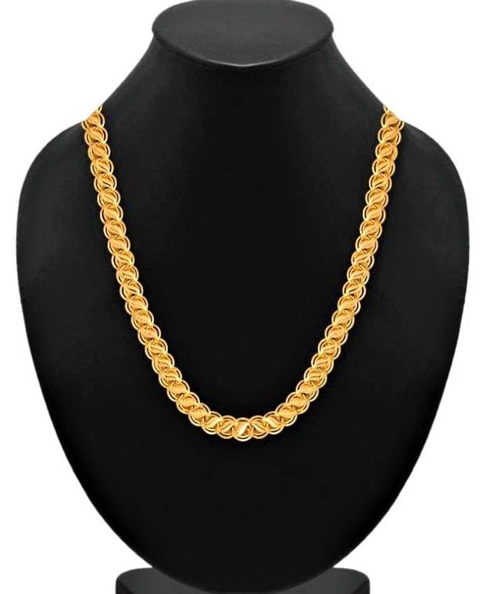 Onnet 1 Gram High Quality Gold Plated Kohali Chain 1.5 CM Thick For Men Onnet 1 Gram High Quality Gold Plated Kohali Chain 1.5 CM Thick For Men
