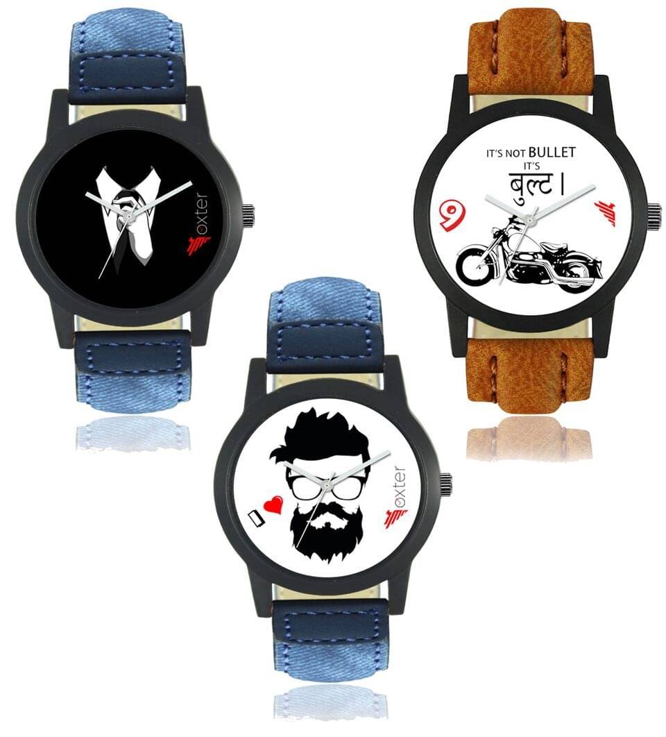     			MIENTERPRISE - Multicolor Leather Analog Men's Watch