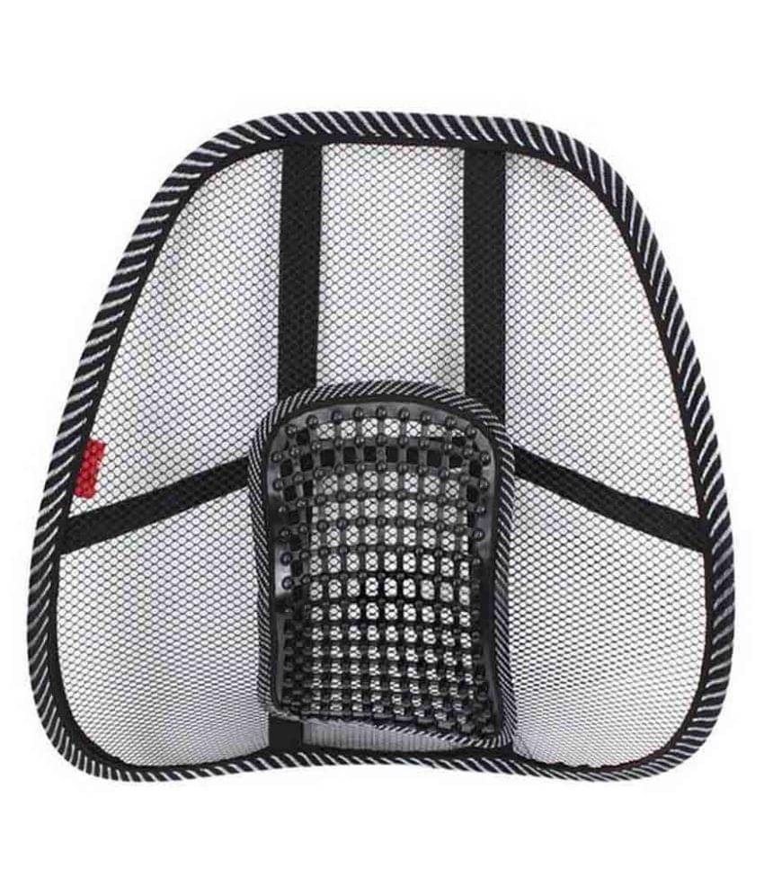 GLAZE Accu Pressure Bead Back / Lumbar Support Single Black     			GLAZE Accu Pressure Bead Back / Lumbar Support Single Black