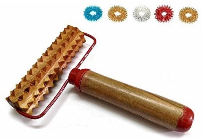     			AHCS Accupressure Pyramidal Energy Mega Wooden Hand Roller Body Massager