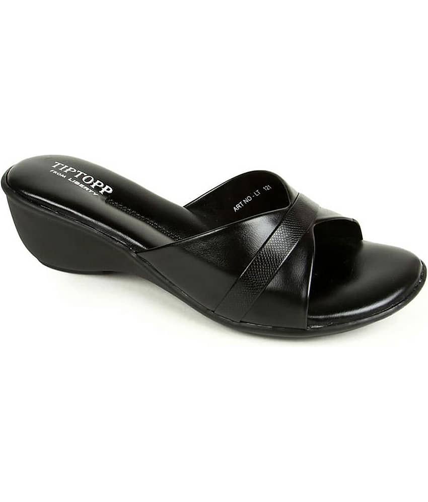 Tiptopp - Black Women's Slip On Heels - Heels | Buy online on ZillyBuy