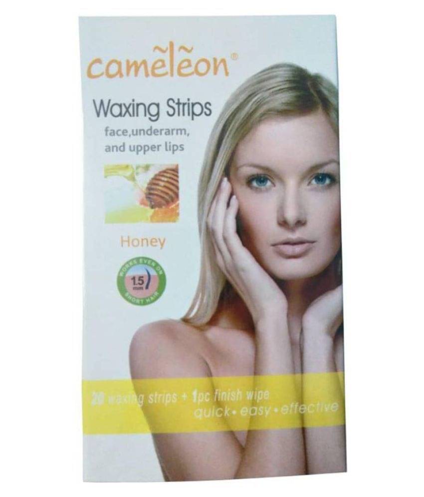 Cameleon Honey Waxing Strips Face Under Arm Honey Strips Wax Strips for 20 Pcs Cameleon Honey Waxing Strips Face Under Arm Honey Strips Wax Strips for 20 Pcs
