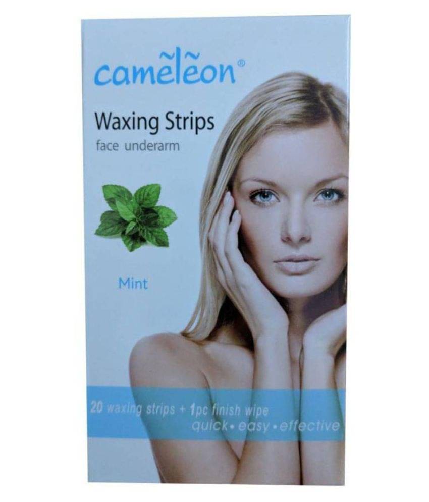 Cameleon Waxing strips (Face, underarm) Strips Wax Strips for 20 Pcs Cameleon Waxing strips (Face, underarm) Strips Wax Strips for 20 Pcs