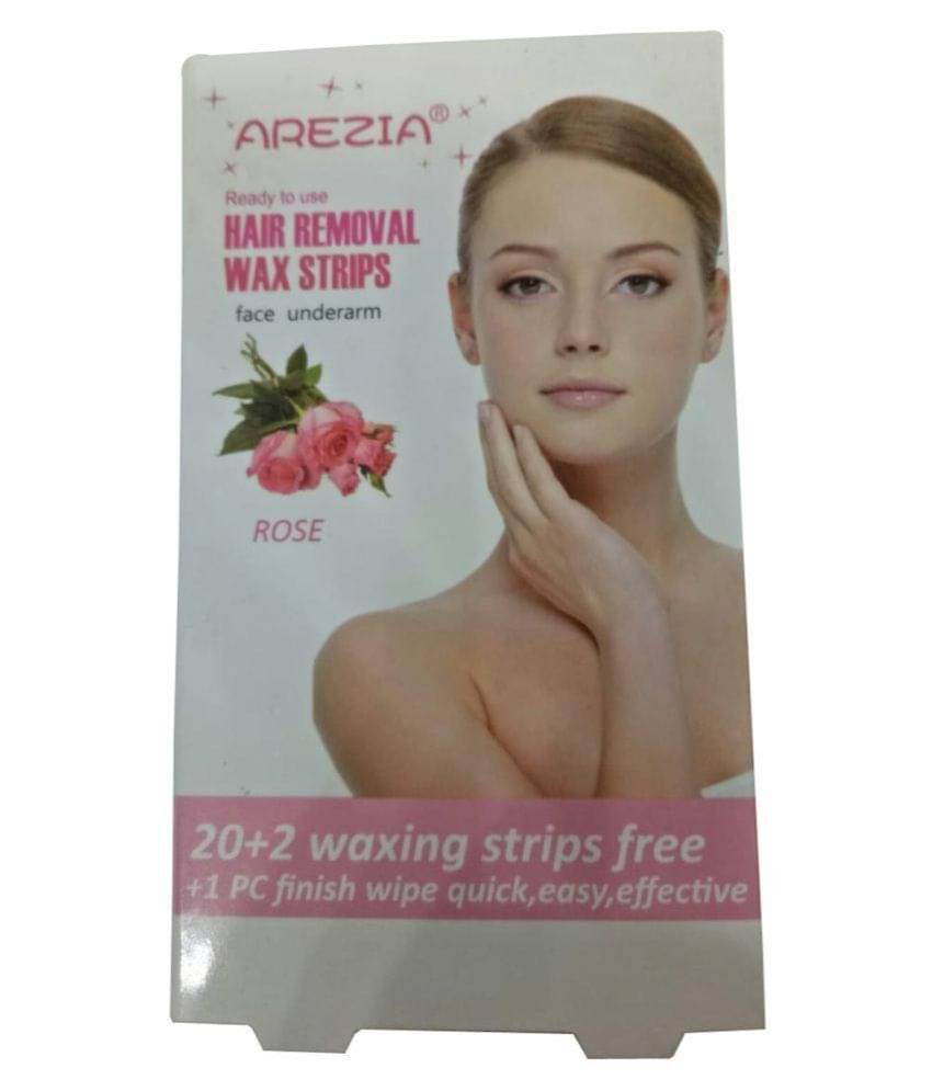     			Arezia Hair Removal Wa0x Strips Face Underarm  For Women Wax Strips for 22 Pcs