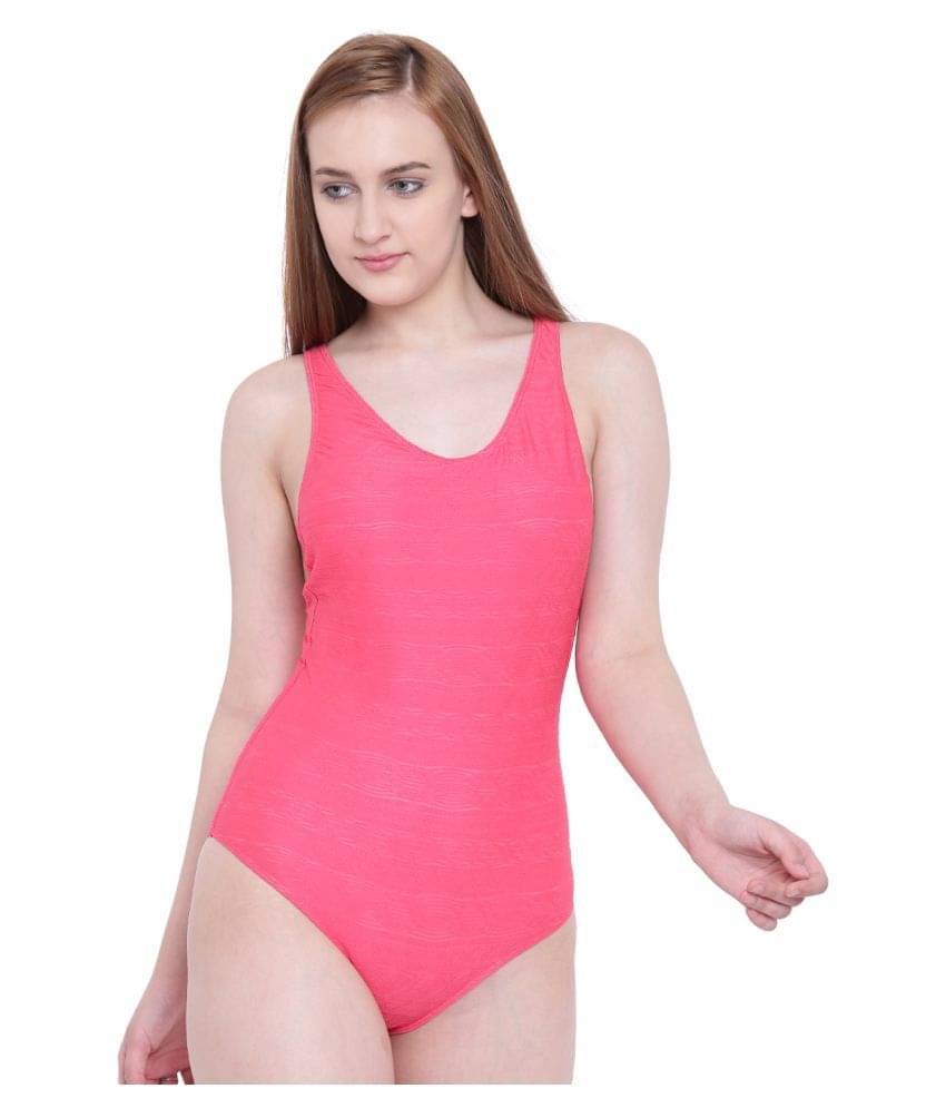     			La Intimo Pink One Piece Swimming Costume