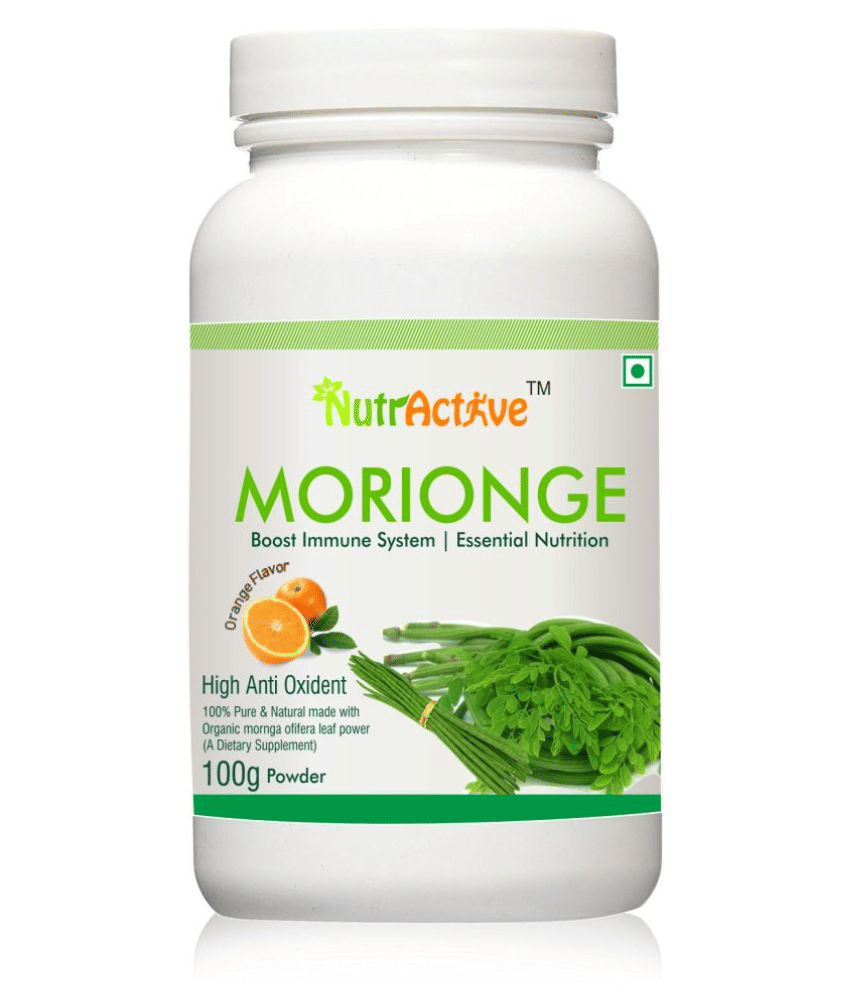 NutrActive Moringa Olifera Leaf Powder | MORIONGE | 100 gm Powder