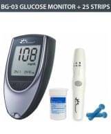 Dr. Morepen Glucose Monitor BG03 With Free 25 Sugar Test Strips