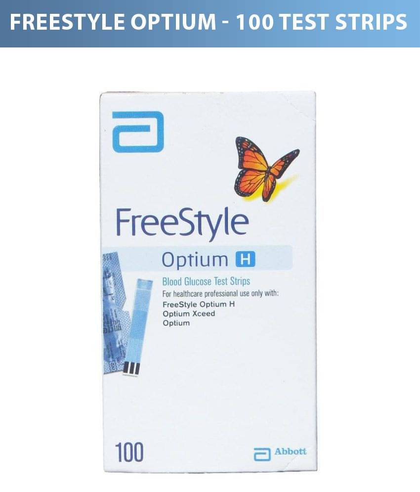 Abbott Freestyle Optium H Glucometer 100 Test Strip(Pack of 1) Abbott Freestyle Optium H Glucometer 100 Test Strip(Pack of 1)