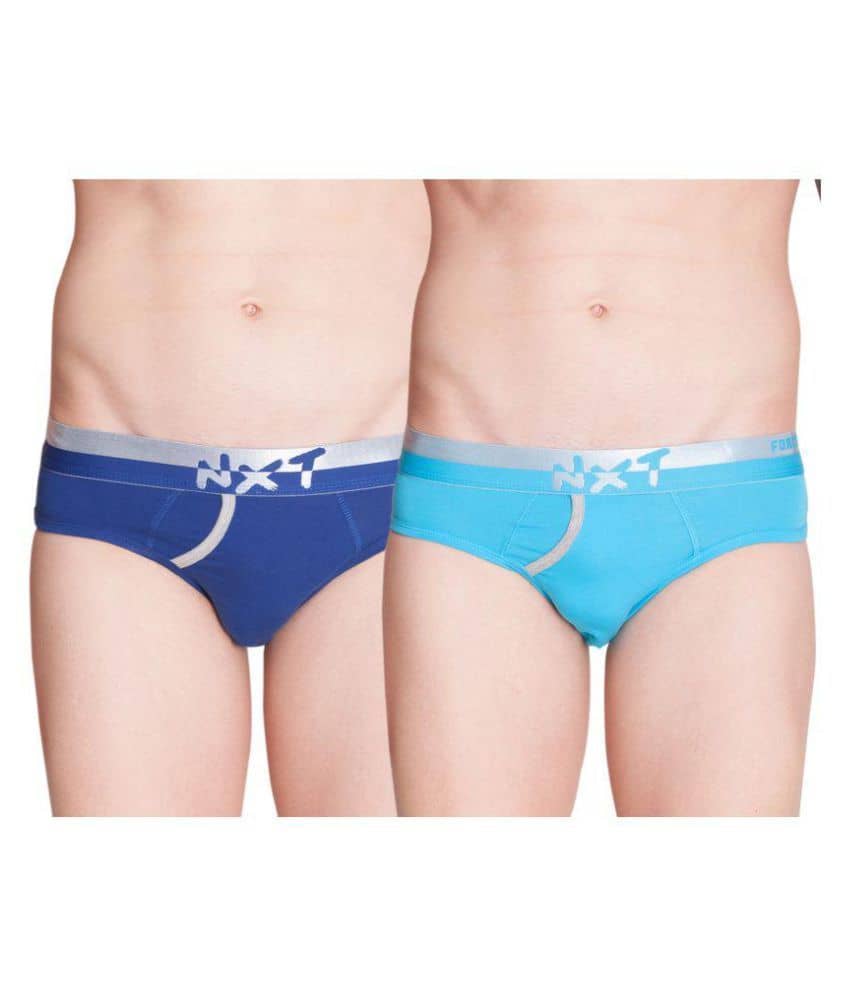 Force NXT Pack of 2 Cotton Blend Briefs For Men's ( Multi )