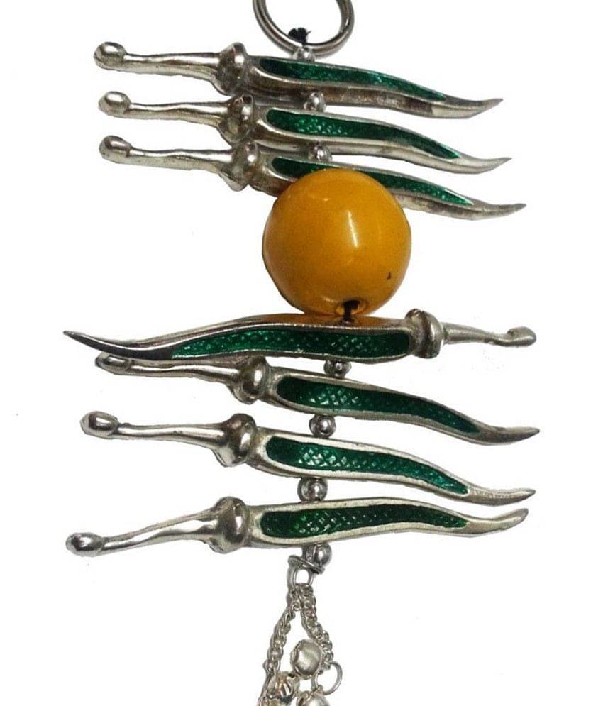     			Nitin collection  Nimbu Mirch Wall Hanging Nimbu Mirchi Door Hanging Remove Negativity