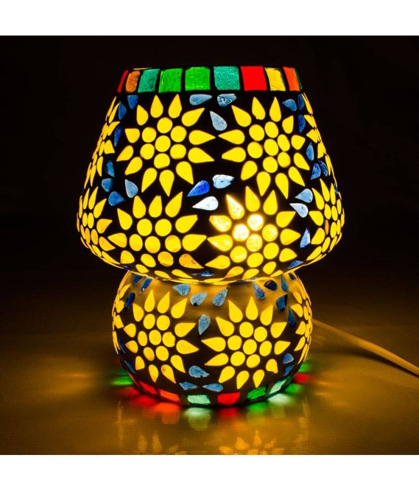     			Devbeads Decorative Glass Mosaic Table Lamp 17 cm Glass Table Lamp - Pack of 1