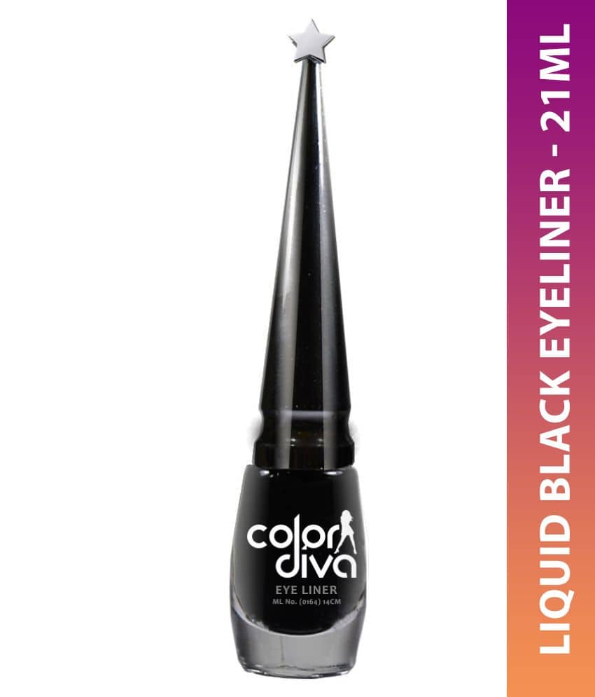 Color Diva Liquid Eyeliner Black 6 ml - Makeup - Eyes | Buy online on ZillyBuy