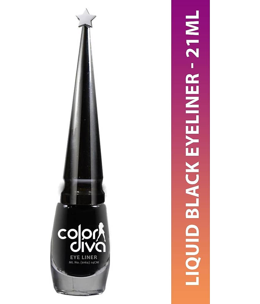 Color Diva Liquid Eyeliner Black 6 ml - Makeup - Eyes | Buy online on ZillyBuy