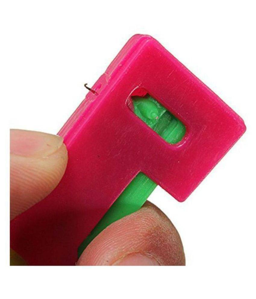 Automatic Plastic Needle Threader Thread Guide Needle Device pack of 1 Automatic Plastic Needle Threader Thread Guide Needle Device pack of 1