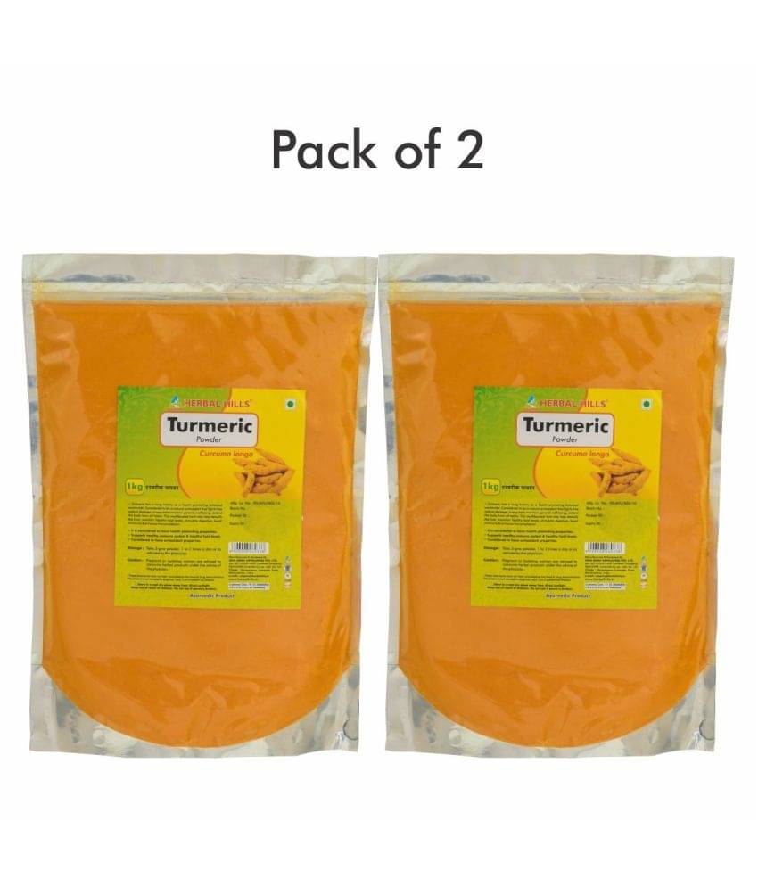 Herbal Hills Turmeric Powder - 1 kg powder - Pack of 2 Powder 1 mg Herbal Hills Turmeric Powder - 1 kg powder - Pack of 2 Powder 1 mg