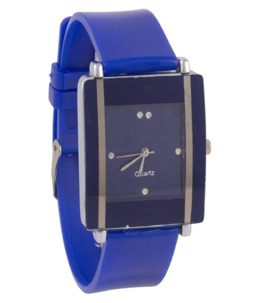     			MIENTERPRISE - Blue PU Analog Men's Watch
