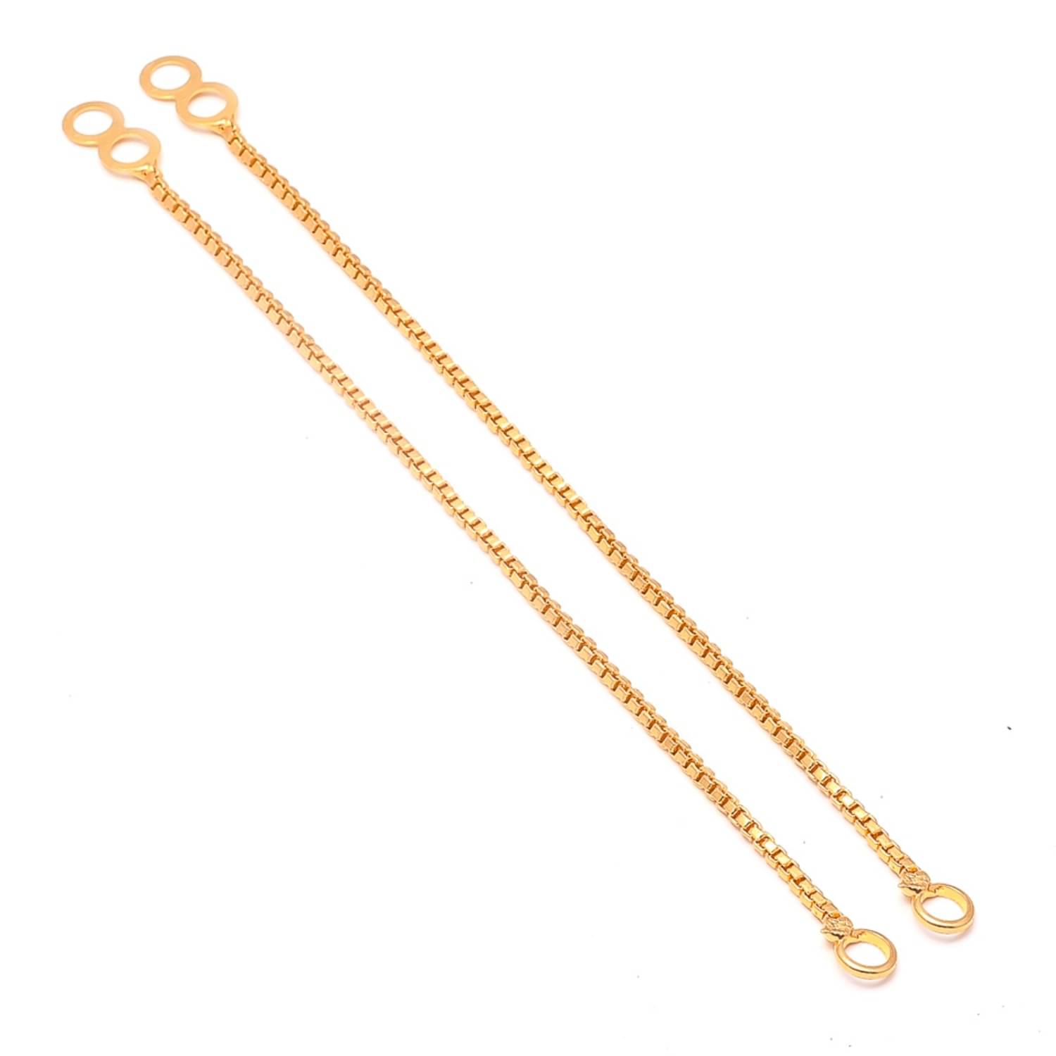     			Jewar Mandi - Golden Clip-Ons Earrings ( Pack of 1 )