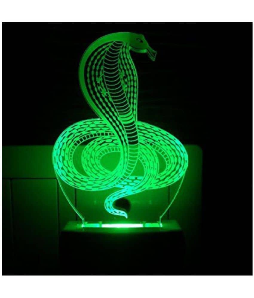 Ajanta Nag Devta Snake code: 2003 (Free Pen Stand) 3D NIGHT LAMP Night Lamp Multi - Pack of 1 - Electricals | Buy online on ZillyBuy
