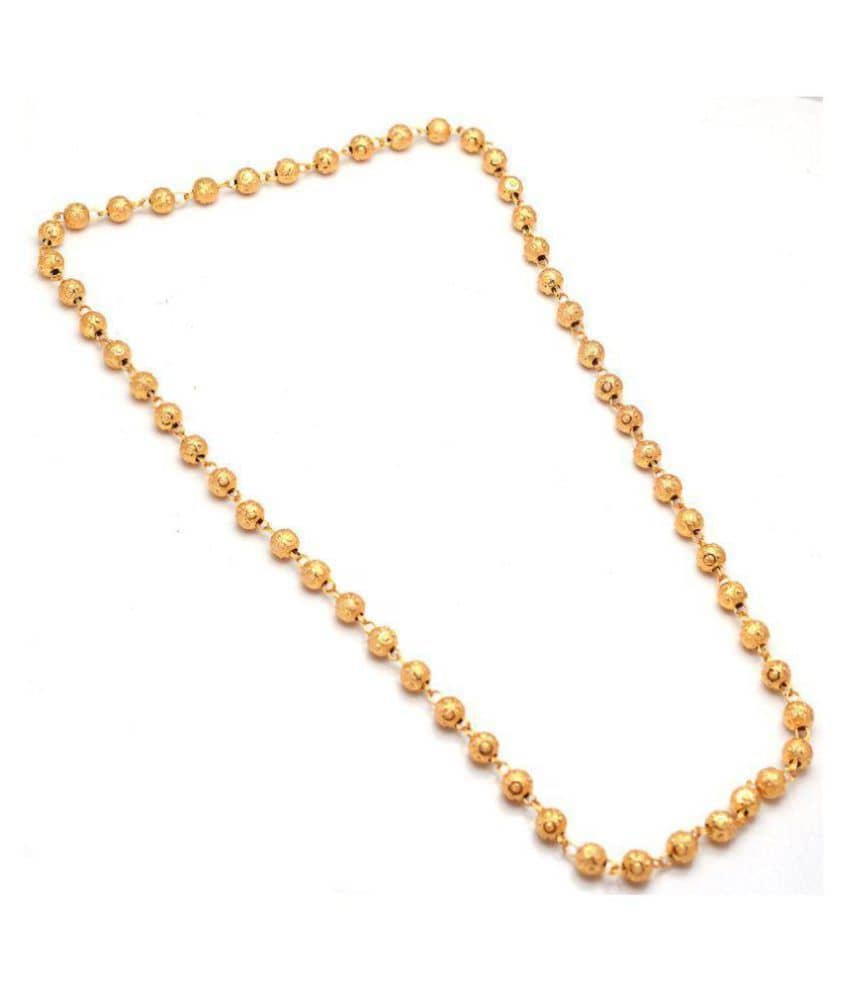 Jewar - Gold Gold foil Necklace ( Pack of 1 )