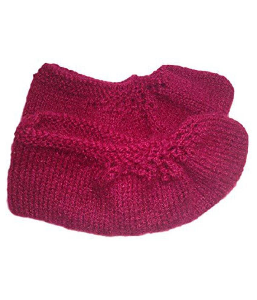 KC Store - Maroon Woollen  Women's Ankle Length Socks ( Pack of 1 )     			KC Store - Maroon Woollen  Women's Ankle Length Socks ( Pack of 1 )