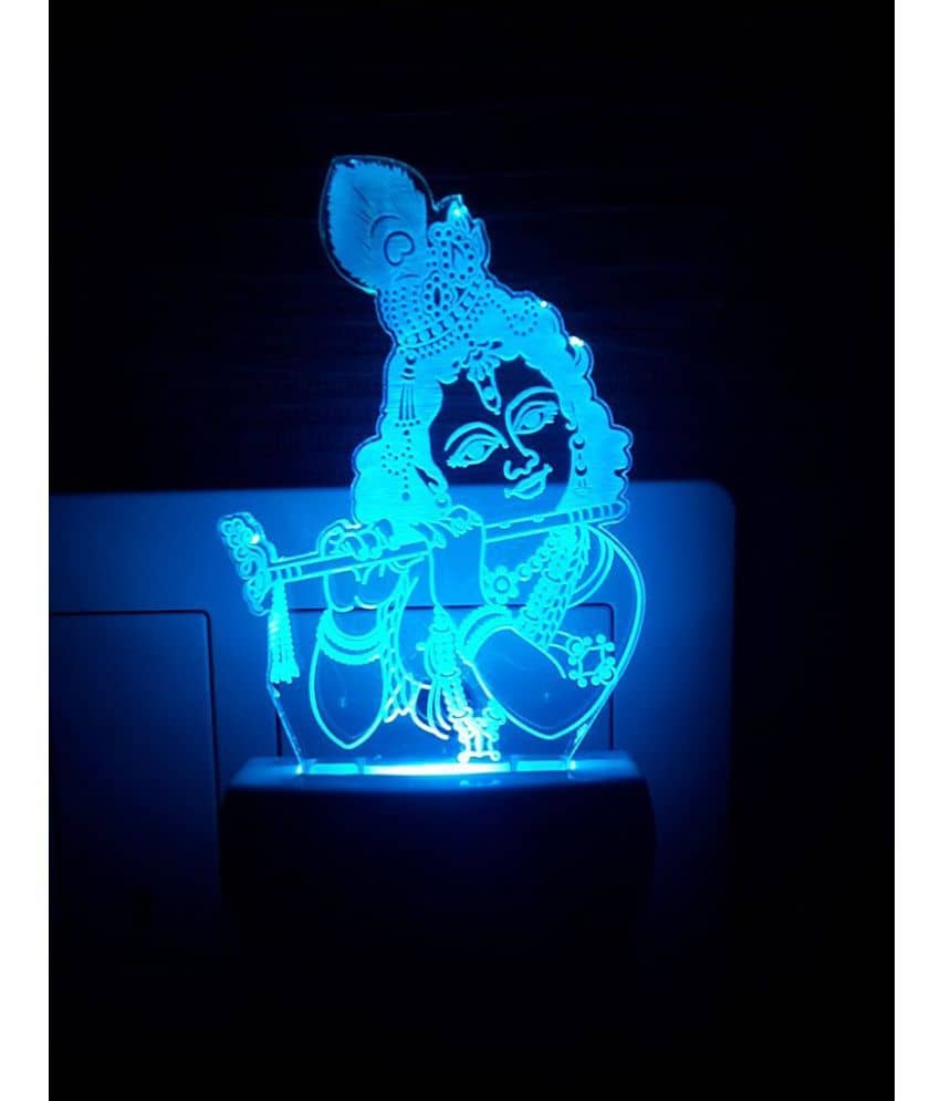 Ajanta Krishna Bhagwan code 2070 3D Night Lamp Multi - Pack of 1 - Electricals | Buy online on ZillyBuy