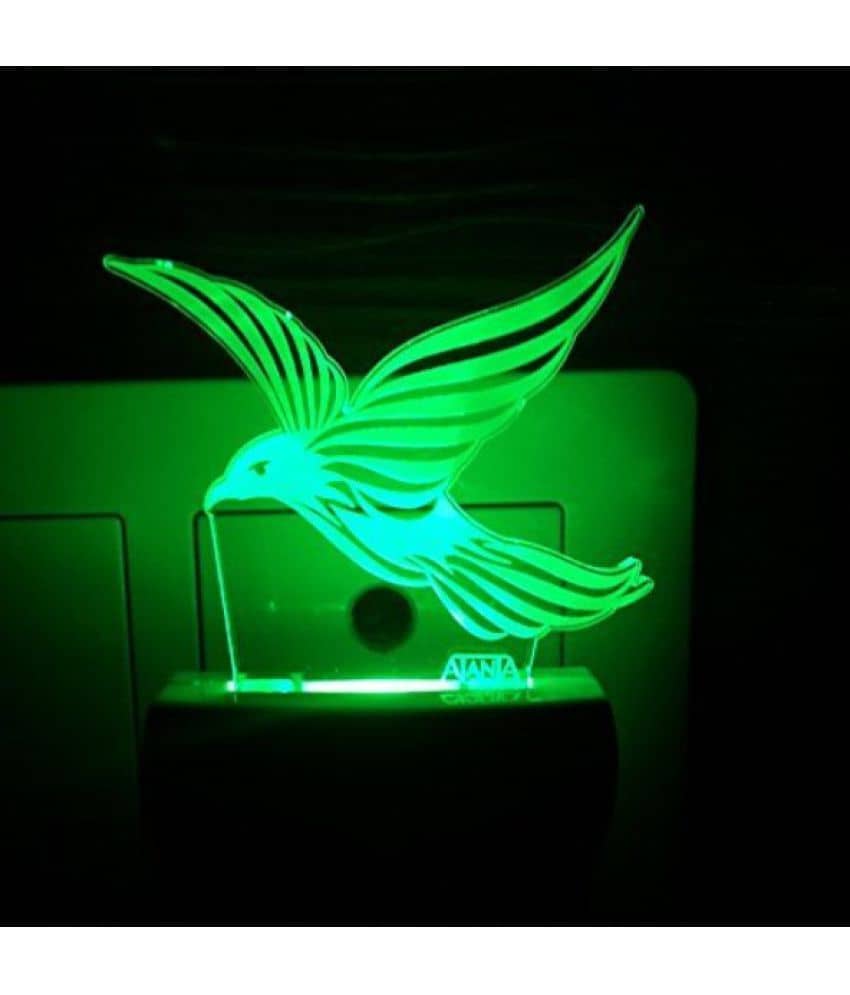 Ajanta BIRD CODE : 2025 3D Night Lamp Green - Pack of 1 - Electricals | Buy online on ZillyBuy
