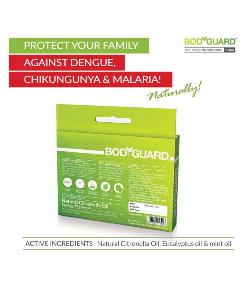 BodyGuard Anti Mosquito Patches - 60 + 12 Patches