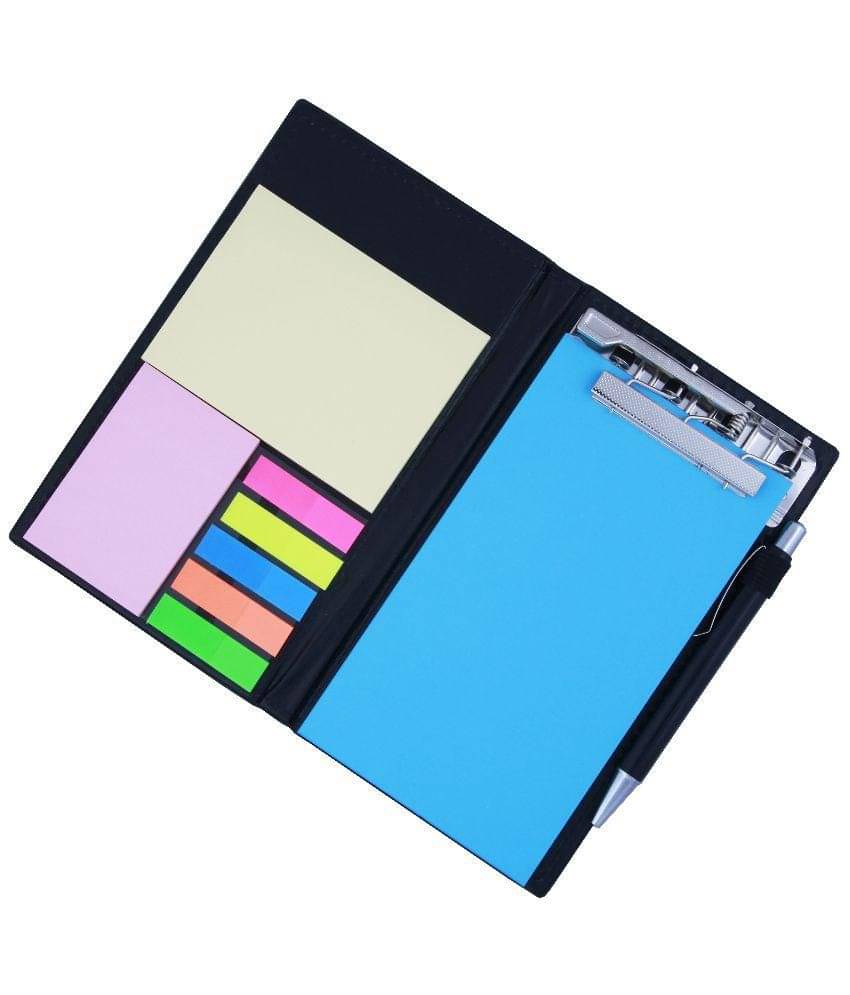     			COI Memo Note Pad and Memo Note Book With Sticky Notes and Clip Holder In Diary Style - Blue