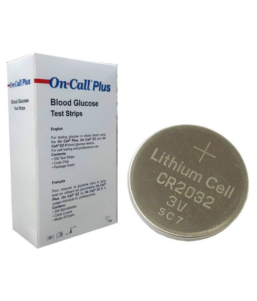     			On Call Plus 200 Strips With Battery