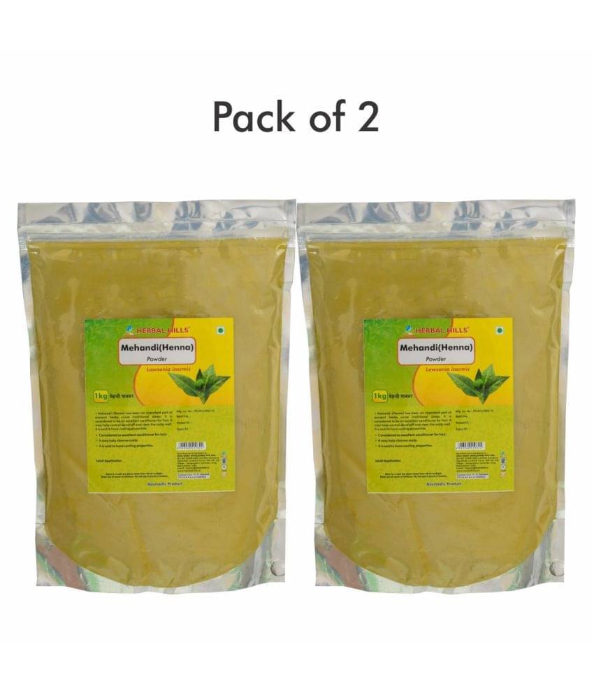 Herbal Hills Mehandi Powder 1 kg Pack of 2 Herbal Hills Mehandi Powder 1 kg Pack of 2