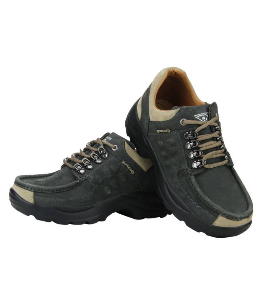 Woodland Outdoor Green Casual Shoes